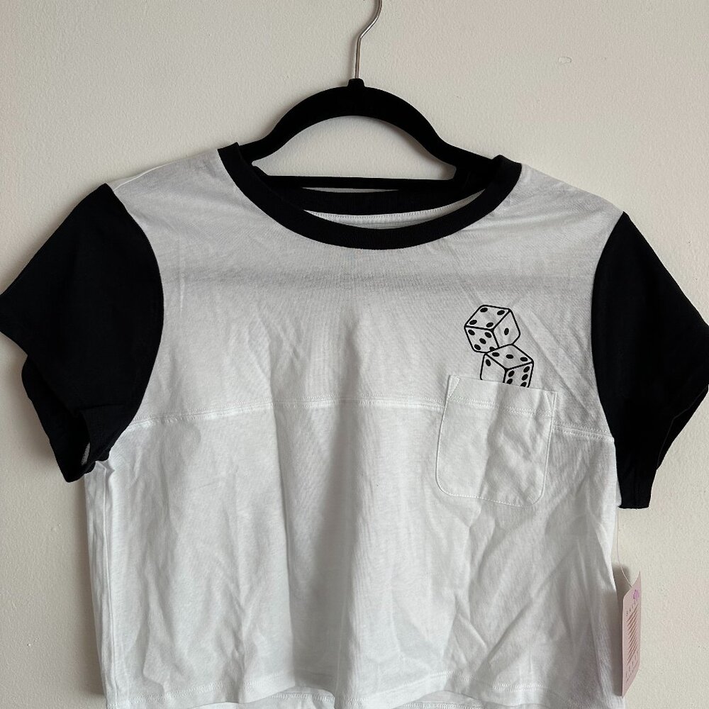NWT Savage X Fenty Crop Top Shirt, Medium, White